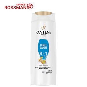 شامپو پنتن Pantene مدل Temel Bakim (3 in 1) حجم 350 میلی لیتر