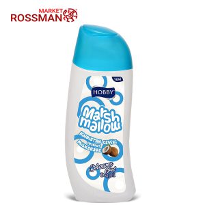 شامپو بدن هوبی Hobby مدل Marshmallow عصاره نارگیل حجم 500 میلی لیتر
