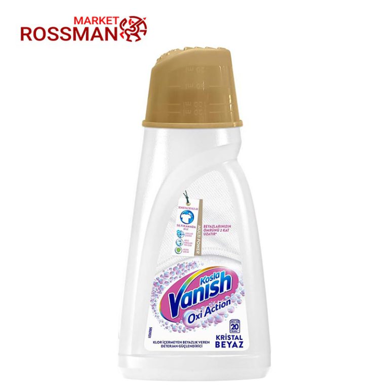 لکه بر لباس ونیش Vanish مدل Oxi Action مناسب البسه سفید حجم 1000 میلی لیتر