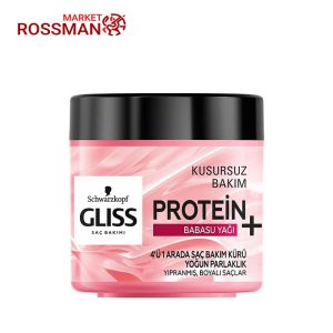 ماسک مو گلیس Gliss مدل Protein babasu yagi حجم 400 میلی لیتر