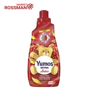 نرم کننده لباس یوموش yumos رایحه کهربا حجم 1440 میلی لیتر