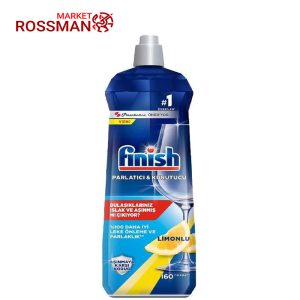 مایع جلادهنده ماشین ظرفشویی فینیش finish لیمویی حجم 800 میلی لیتر