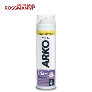 فوم اصلاح آرکو Arko مدل Sensitive حجم 200 میلی لیتر