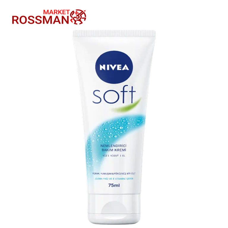 کرم مرطوب کننده نیوآ NIVEA مدل Soft حجم 75 میلی لیتر