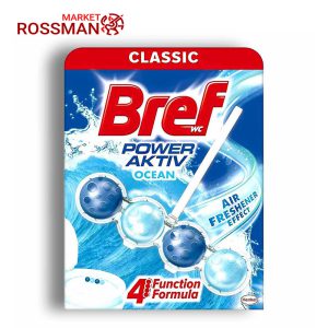 قرص خوشبو کننده توالت فرنگی برف Bref مدل Power Aktiv رایحه اقیانوس